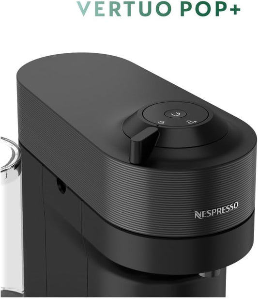 Nespresso Vertuo Pop+ Coffee and Espresso Machine with Aeroccino by De'Longhi, Liquorice Black - PuriLite