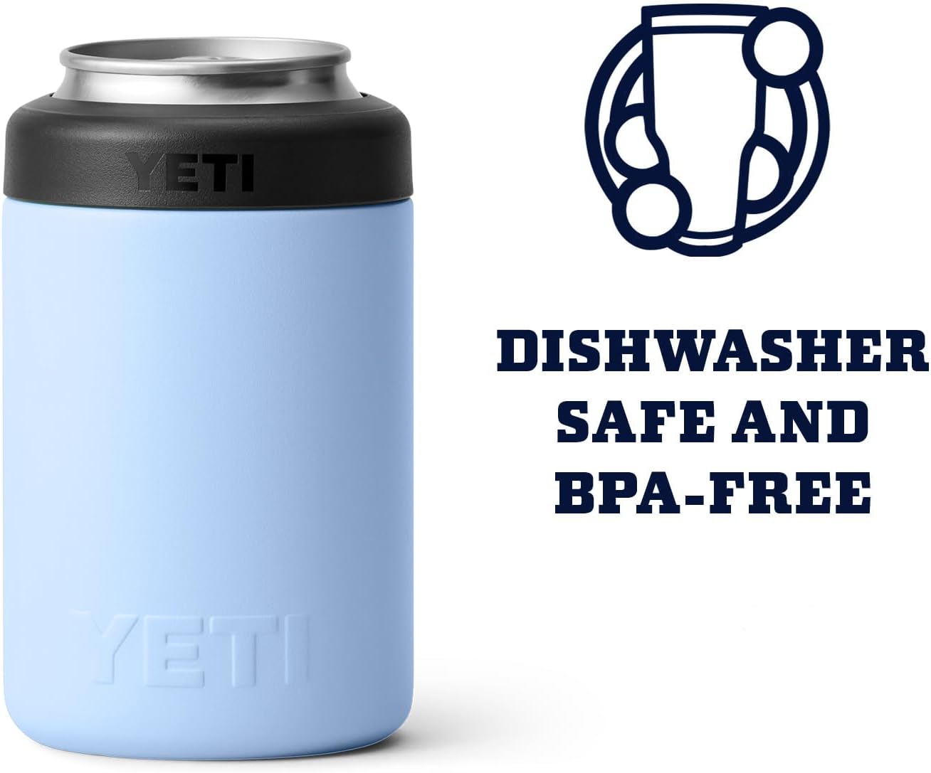YETI Rambler 12 oz. Colster Can Insulator for Standard Size Cans, Big Sky Blue (NO CAN Insert)