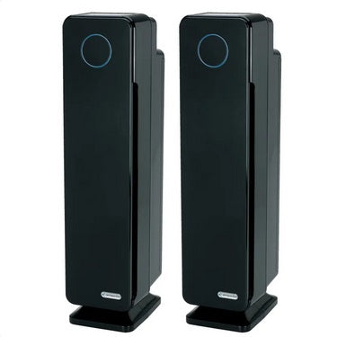 GermGuardian Elite 4-in-1 UV-C Tower Plus Air Purifier, 2-pack