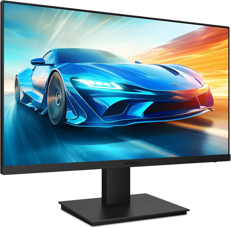 KOORUI 27 Inch Full HD (1920 x 1080) Monitor, 75Hz 5ms IPS Gaming Office Computer Monitor,HDMI,VGA & Audio Port, Tilt Adjustable, VESA Mountable, 27N1