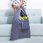 Kaxich 4 Pack Foldable Shopping Bags Reusable Eco-friendly Grocery Tote Bags Shopper Bag Folding into Attached Pouch (Random color)