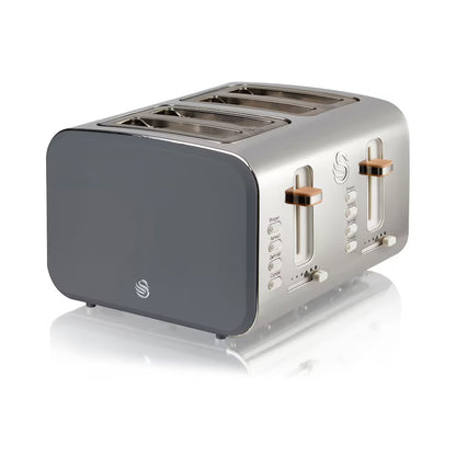 Swan Swan Nordic 4 Slice Toaster - Grey - PuriLite