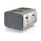 Swan Swan Nordic 4 Slice Toaster - Grey - PuriLite