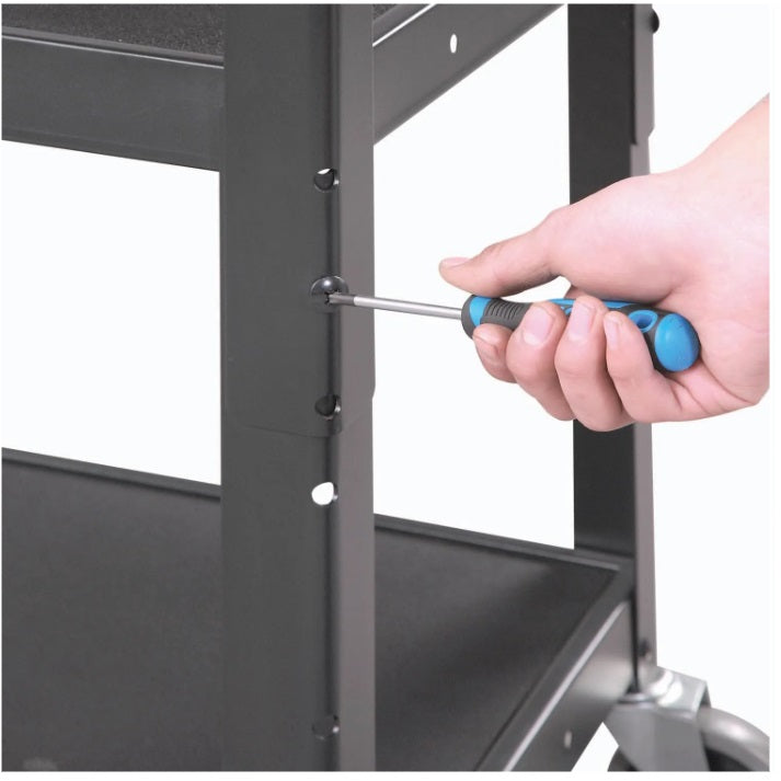 Global Industrial™ Steel Audio Visual & Instrument Cart, Black