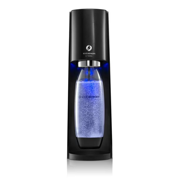 SodaStream E-Terra Sparkling Water Maker, One-Touch technology