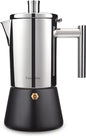 Easyworkz Diego Stovetop Espresso Maker 12Cup 520ml Stainless Steel Italian Coffee Machine Maker Induction Moka Pot