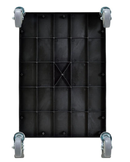 Global Industrial™ Utility Cart, 3 Shelves, 1 Drawer, 440 lb. Cap, 26"L x 17"W x 39"H, Black