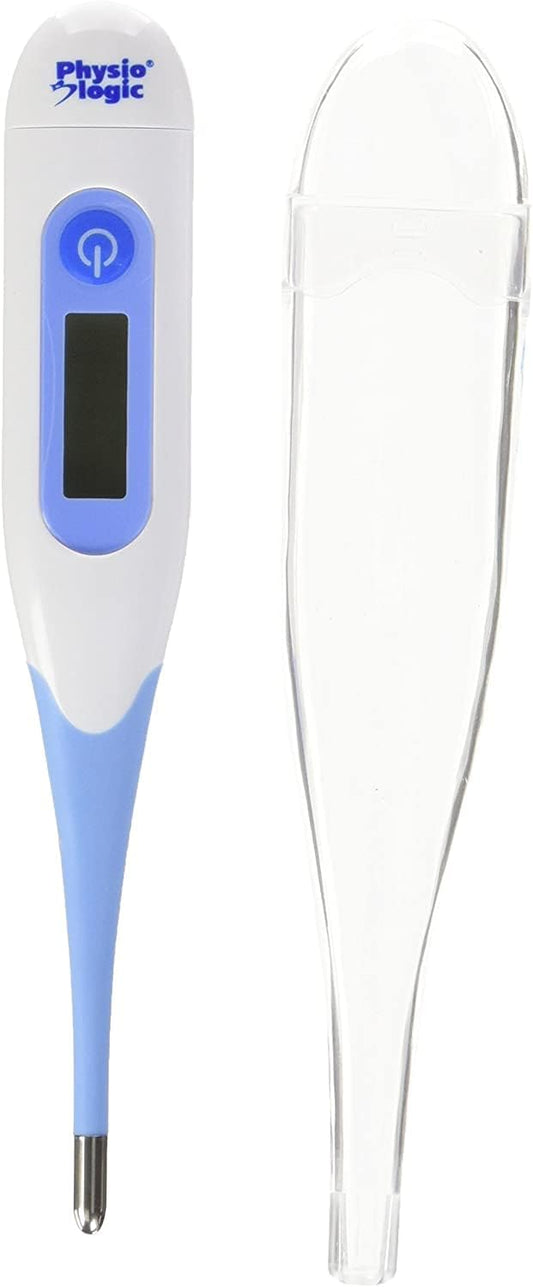 Physio Logic Digiflex 10 Digital Thermometer with Ten Second Results, Clinically Proven Accuracy in Less Than Ten Seconds, Fahrenheit or Celsius, Flexible Tip for Added Comfort and Safety