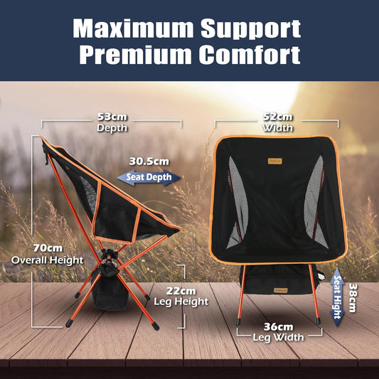 TREKOLOGY Camping Chairs, Folding Camping Chair, Outdoor Chairs, Lawn Chairs Camp Chair Chaise Camping Pliante Portable Camping Folding Chair Outdoor Folding Chair Chaise de Camping Chairs for Adults