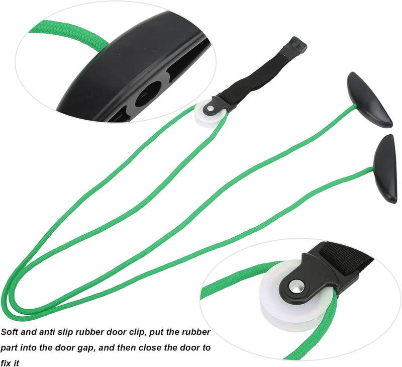 Shoulder Pulley, Home over Door Pulley Portable Door Band Resistances Workout Equipment for Alleviate Shoulder Pain and Physical Therapy (Green)