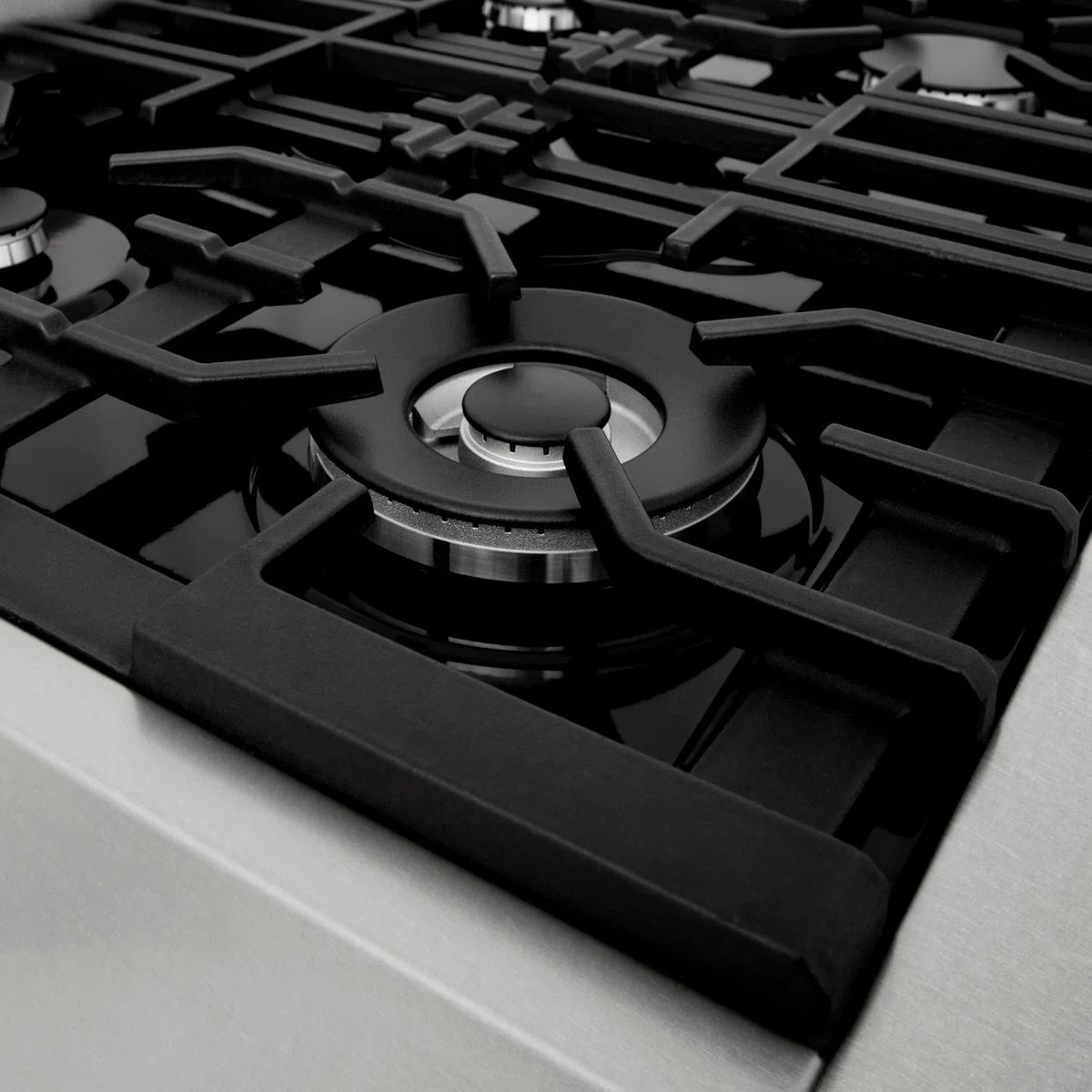 ZLINE 48 in. Legacy Gas Rangetop with 7 Burners and Porcelain Cooktop in Satin Stainless Steel RTS-48