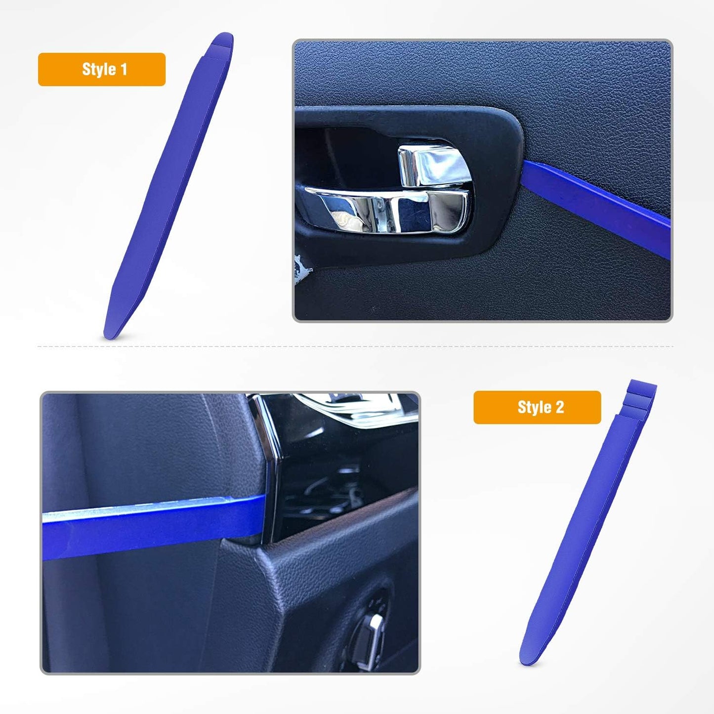 5PCS Auto Trim Removal Tool Kit No-Scratch Pry Tool Kit for Car Door Clip Panel & Audio Dashboard Dismantle -5PCS