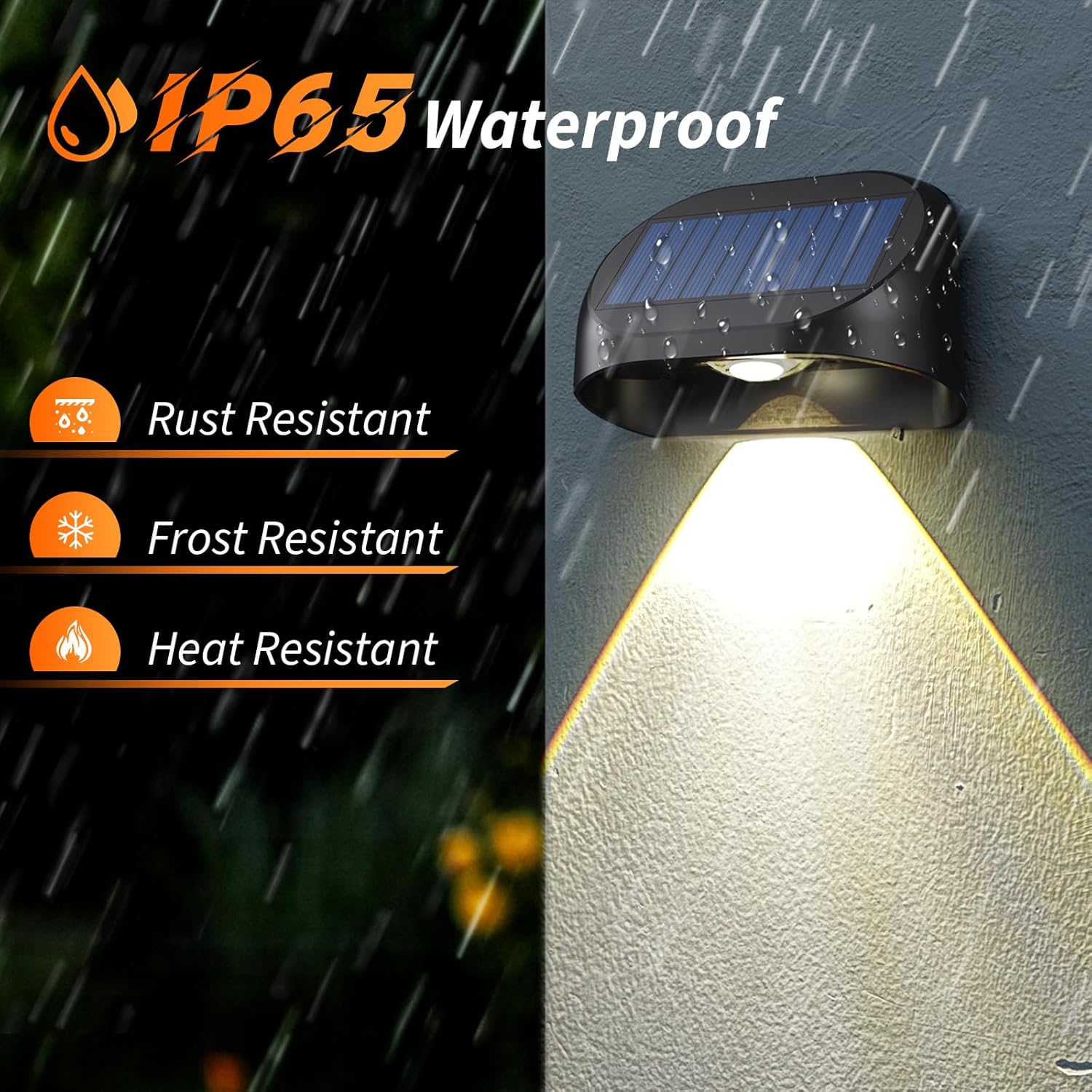 Outdoor Solar Lights for Fence, 8 Pack Brighter Solar Fence Light with 8 Colors & 3 Color Changing Modes, Waterproof Outdoor Light for Backyard, Garden, Fence, Wall, Deck, Stairs - PuriLite