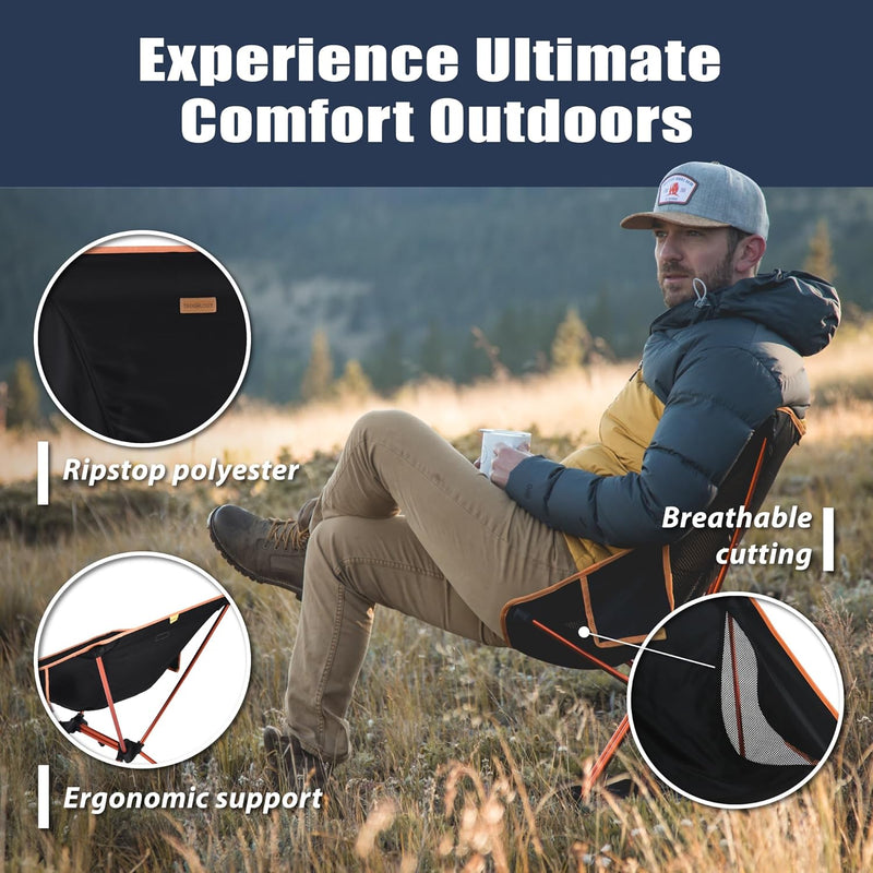 TREKOLOGY Camping Chairs, Folding Camping Chair, Outdoor Chairs, Lawn Chairs Camp Chair Chaise Camping Pliante Portable Camping Folding Chair Outdoor Folding Chair Chaise de Camping Chairs for Adults