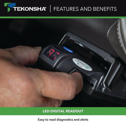 Tekonsha 90160 Primus IQ Electronic Brake Control, Grey