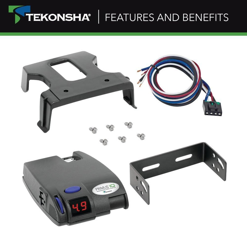 Tekonsha 90160 Primus IQ Electronic Brake Control, Grey