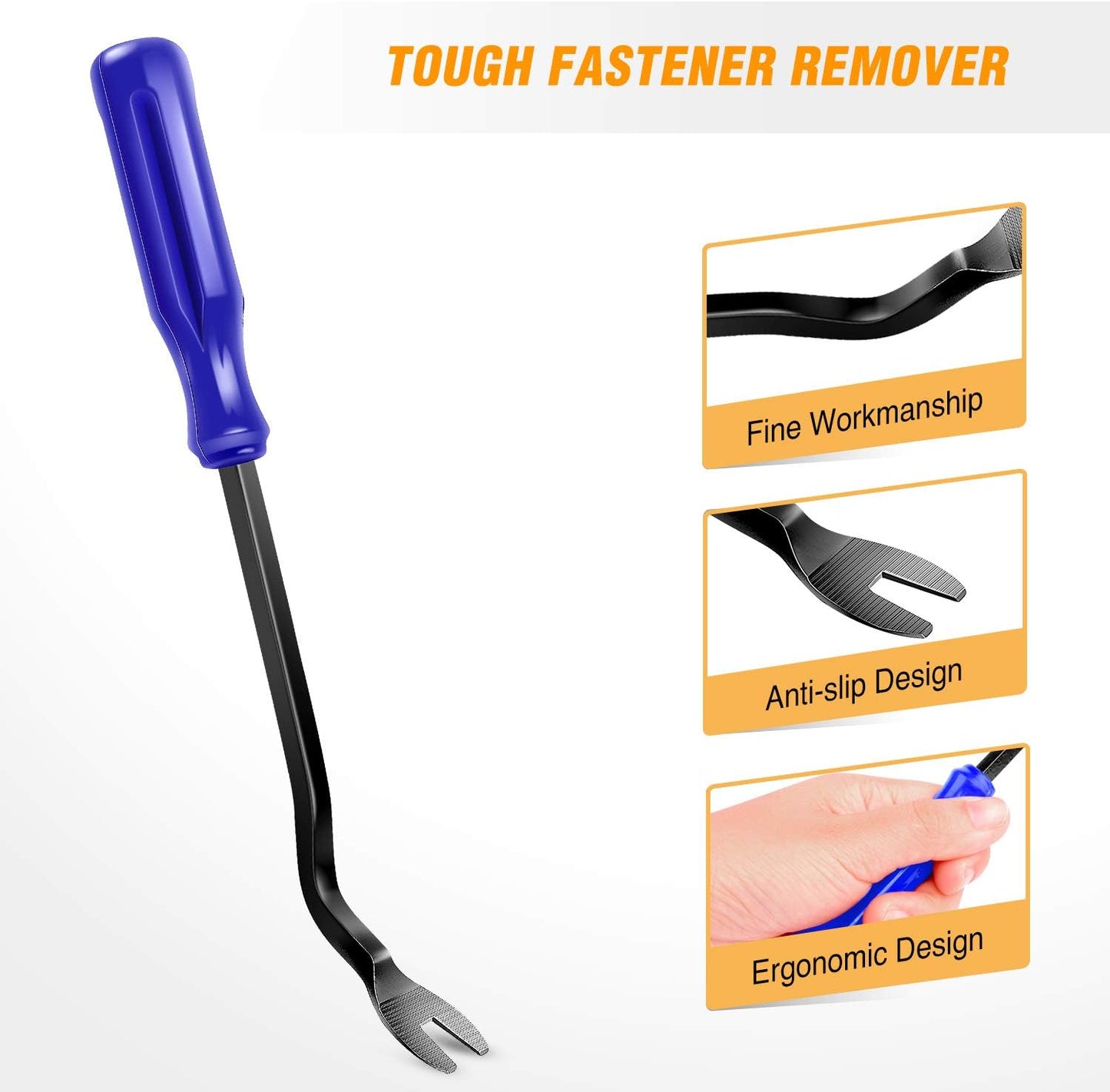 5PCS Auto Trim Removal Tool Kit No-Scratch Pry Tool Kit for Car Door Clip Panel & Audio Dashboard Dismantle -5PCS