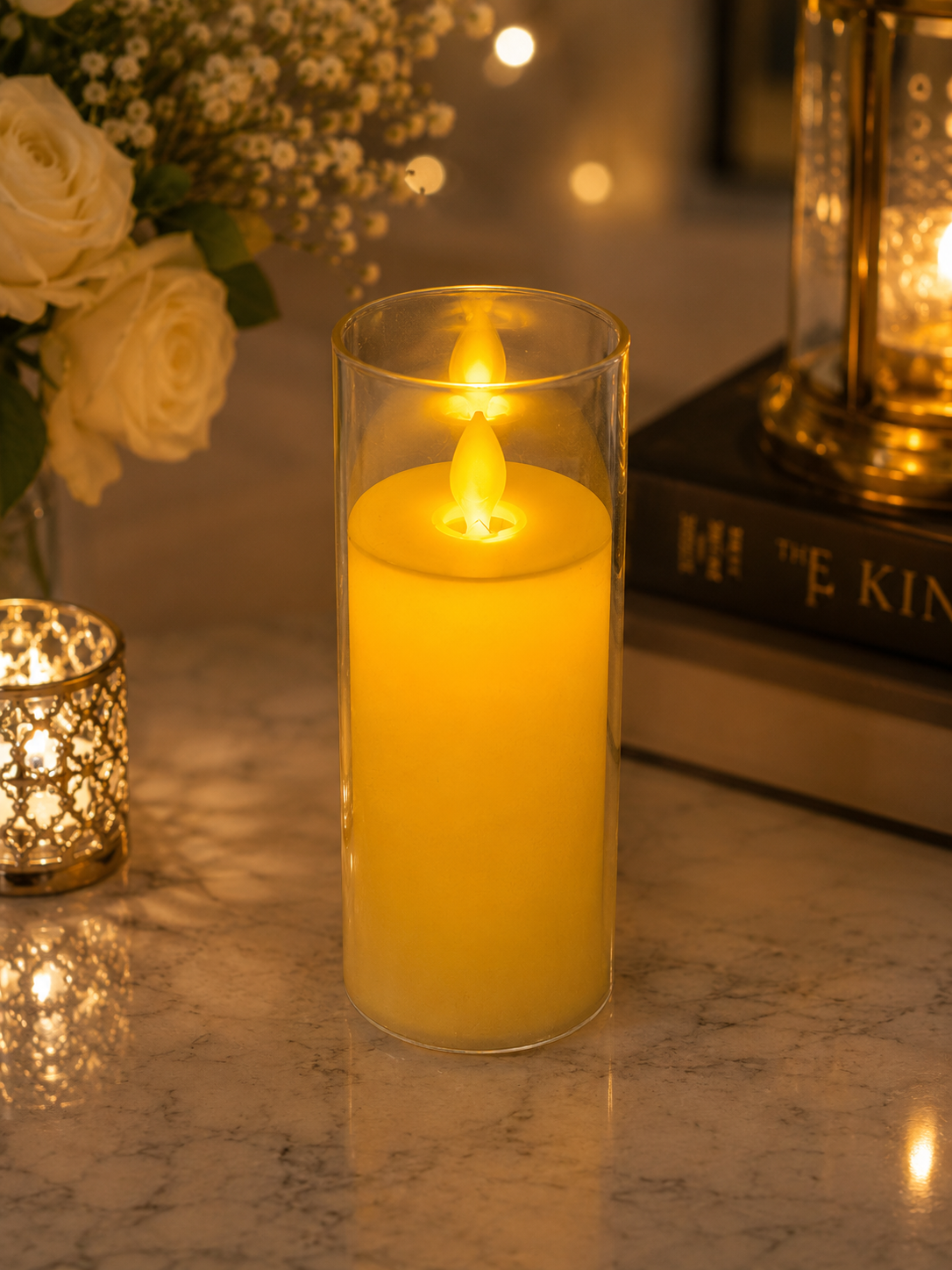 LED Candle – Large | Medium Heart Shape | Small | Elegant Decorative Lighting