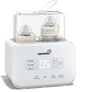 Baby Bottle Warmer, 8-in-1 Fast Milk Warmer with Timer Breastmilk or Formula, Fits 2 Bottles, Accurate Temperature Control, with Defrost, Sterili-zing, Keep, Heat Baby Food Jars Function