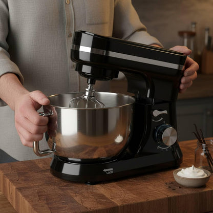 Commercial Mixer High Performance Kitchen Appliance Versatile Attachments Mixing Control Stainless Steel Bowl Suitable for Family Cooking Small Bakery