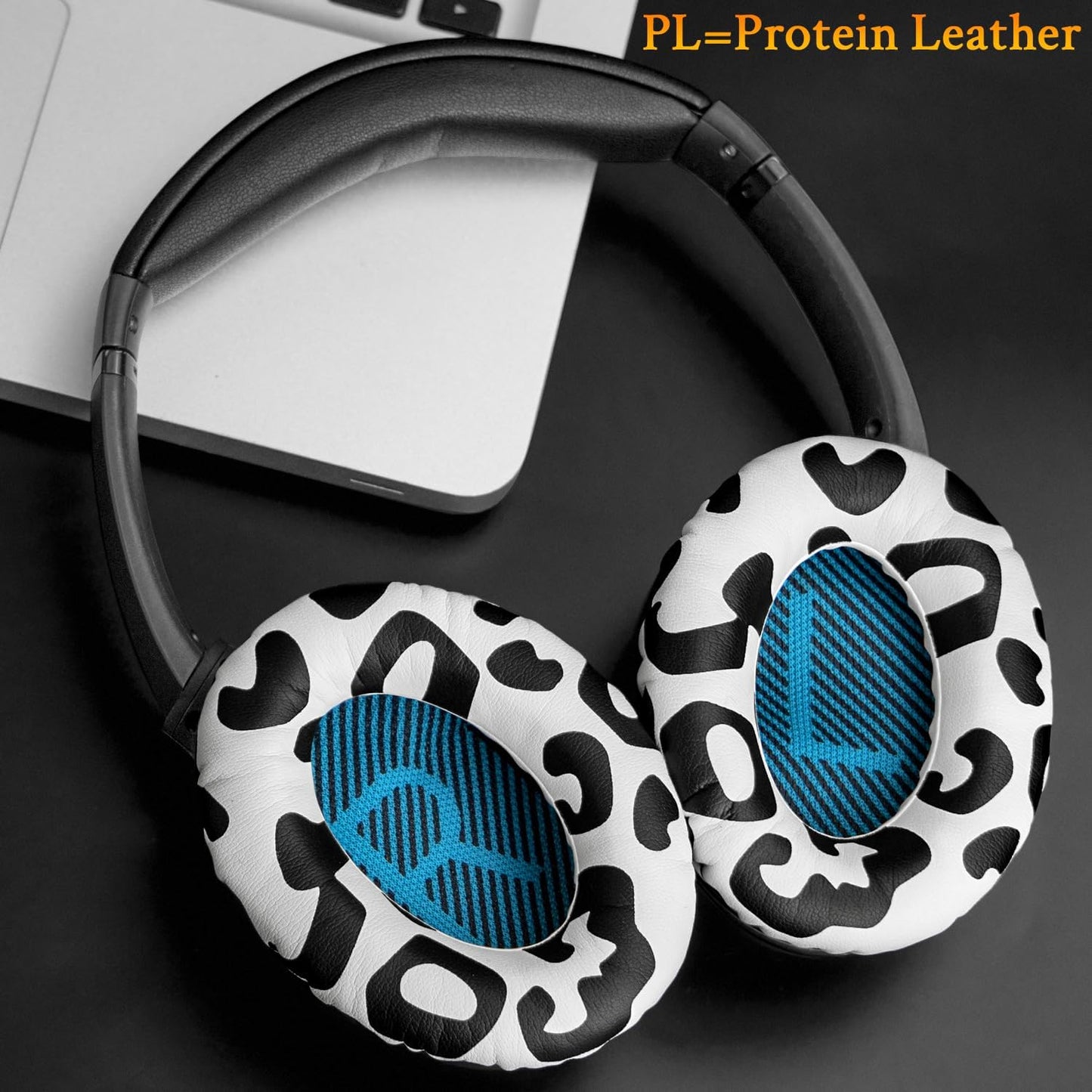 SoloWIT Earpads Cushions for Bose Headphones, Replacement Ear Pads for Bose QuietComfort 15 QC15 QC25 QC2 QC35/Ae2 Ae2i Ae2w/SoundTrue & SoundLink Around-Ear Series - QC25 PL Black&Blue