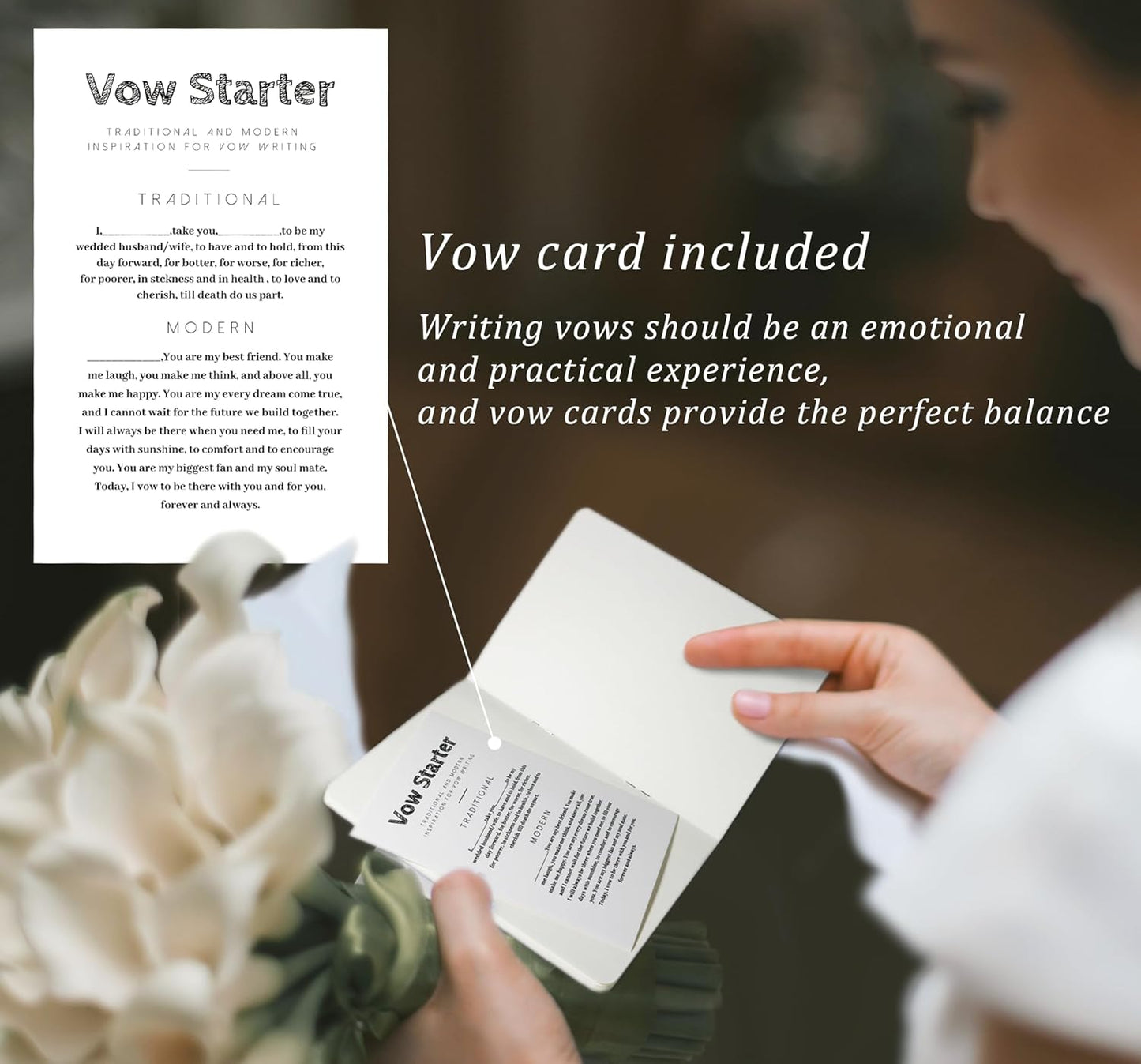 LSSH GmbH Vow Books - His and Hers Wedding Essentials, 28 Pages, 5.5" X 4" (Dark Green & Sage)