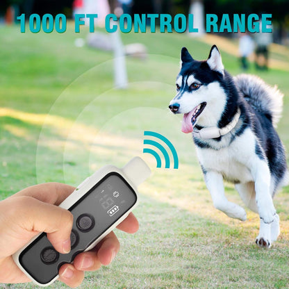Bousnic Dog Shock Collar for 2 Dogs - (8-120lbs) Waterproof Rechargeable Electric Dog Training Collar with Remote for Small Medium Large Dogs with Beep Vibration Safe Shock Modes(Pink)