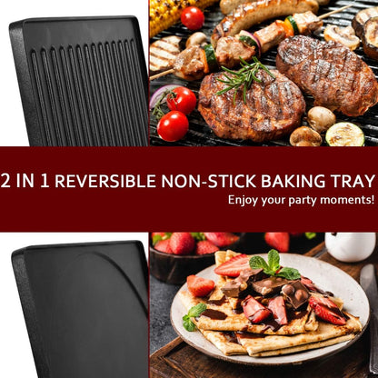 Raclette Table Grill, CUSIMAX Electric Indoor Grill, Portable Korean BBQ Grill with 2 in 1 Reversible Non-stick Plate& Natural Grill Stone, 1500W Electric Party Grill, 8 Raclette Pans& Wooden Spatulas