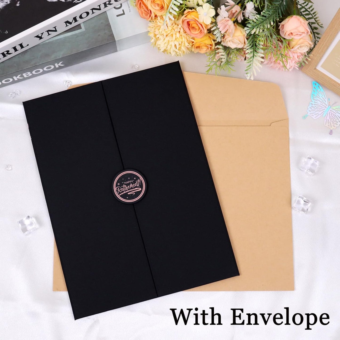 Roetyce Retirement Party Decorations, Funny Retirement Guest Book Alternative, Hapyy Retirement Decorations, Best Retirement Gifts for Women Men, Retirement Signature Board Book, Jumbo Retirement Card