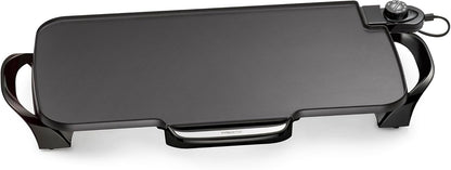 Presto 07061 22-Inch Electric Griddle with Removable Handles, Black