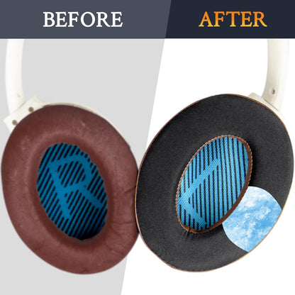 SoloWIT Earpads Cushions for Bose Headphones, Replacement Ear Pads for Bose QuietComfort 15 QC15 QC25 QC2 QC35/Ae2 Ae2i Ae2w/SoundTrue & SoundLink Around-Ear Series - QC25 PL Black&Blue