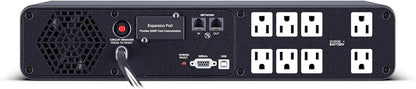 CyberPower CP1500PFCLCD PFC Sinewave UPS System, 1500VA/1000W, 12 Outlets, AVR, Mini Tower, Black