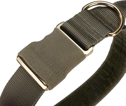 EXCELLENT ELITE SPANKER Tactical Dog Collar Nylon Adjustable K9 Collar Military Dog Collar Heavy Duty Metal Buckle with Handle(Coyote Brown-XL)