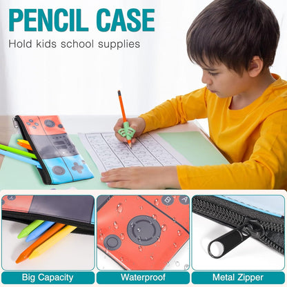 School Backpack for Boys,Gamer Kids Backpack for Elementary Middle School Student Age 6-14,17″ Video Game Bookbag for Laptop