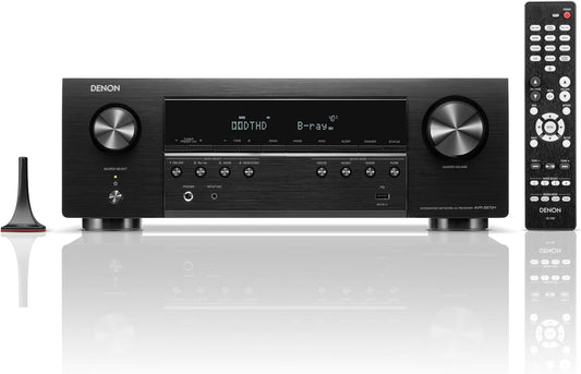 Denon AVR-S670H 5.2 Ch Home Theater Receiver - 8K UHD HDMI Receiver (75W X 5), Streaming via Built-in HEOS, Bluetooth & Wi-Fi, Dolby TrueHD, Dolby Pro Logic II & DTS HD Surround Sound