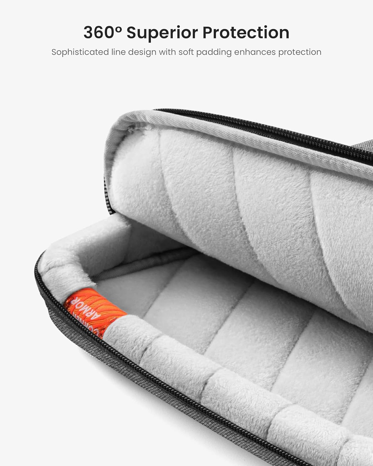 tomtoc 360 Protective Laptop Shoulder Bag for 16-inch MacBook Pro M4/M3/M2/M1 Pro/Max A3403 A3186 A2991 A2485 2024-2019, Water-resistant Sleeve for Dell XPS 15 Surface Book 3 The New Razer Blade 16