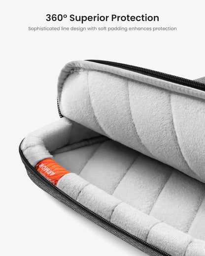 tomtoc 360 Protective Laptop Shoulder Bag for 16-inch MacBook Pro M4/M3/M2/M1 Pro/Max A3403 A3186 A2991 A2485 2024-2019, Water-resistant Sleeve for Dell XPS 15 Surface Book 3 The New Razer Blade 16