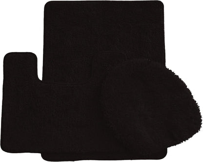 Daniel's Bath & Beyond 3 Piece Solid Luxury Bath Mat, Lime Green, (3PC Solid Luxury)