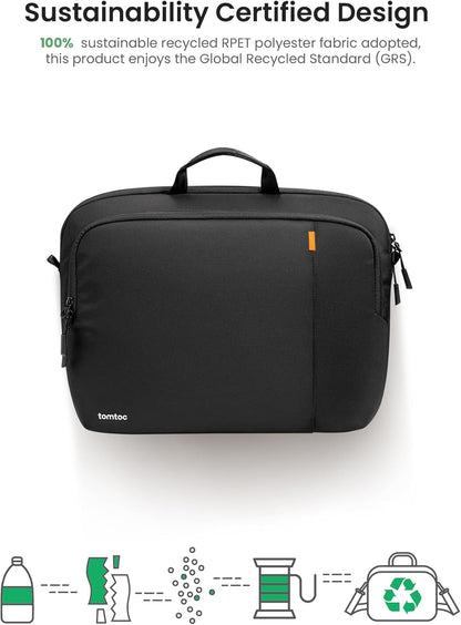 tomtoc 360 Protective Laptop Carrying Case for 16-inch MacBook Pro M4/M3/M2/M1 Pro/Max A3403 A3186 A2991 A2780, Water-resistant Laptop Shoulder Bag fits 15-inch MacBook Air M4 2025, M3/A3114, M2/A2941