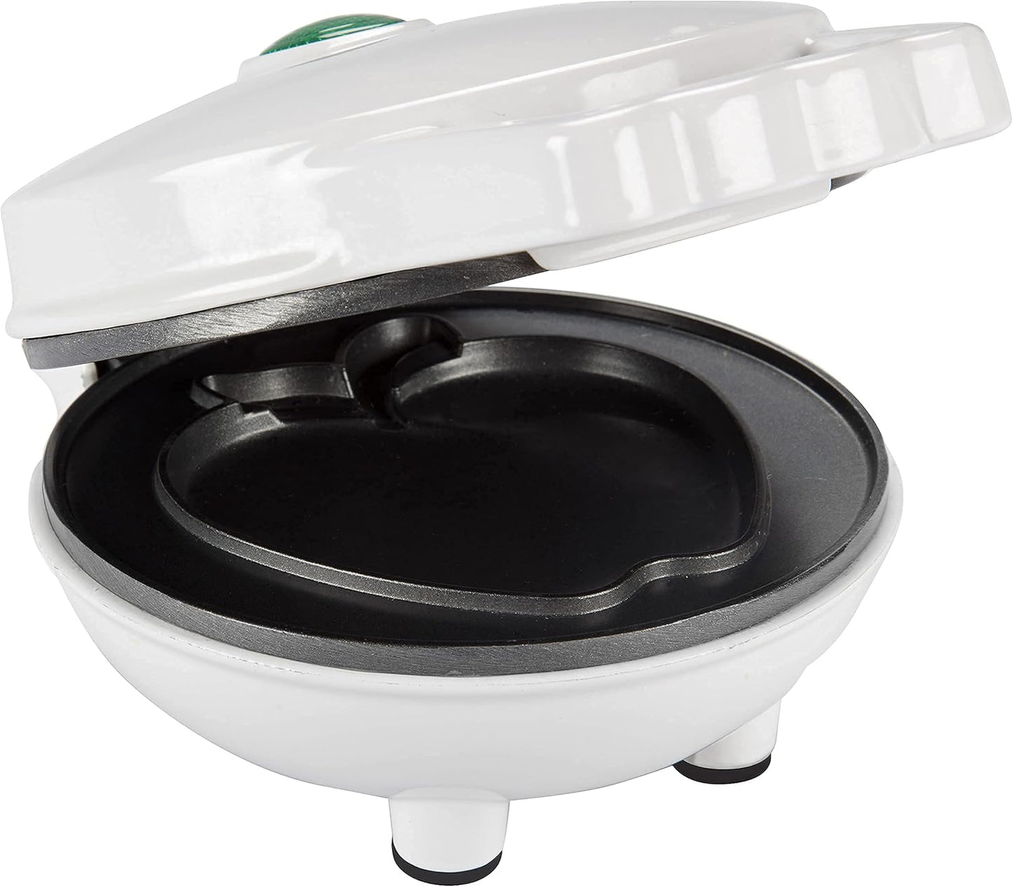 Mini Apple Waffle Maker - Make Breakfast Special for Kids or Adults w Individual 4 Inch Waffler Iron, Electric Non Stick Breakfast Kitchen Appliance, Great for College Dorms