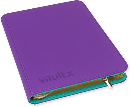 Vault X 12 Pocket Trading Card Zip Binder, 480 Cards, Compatible with Pokemon Scarlet & Violet Set, Exo-Tec Album Material, 20 Side-Loading Pages, Folder for Collectible TCG (SV1)