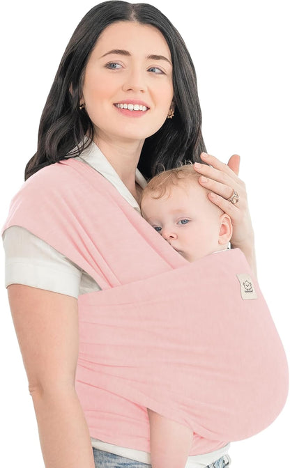 KeaBabies Baby Wrap Carrier - All in 1 Original Baby Carrier Newborn To Toddler Sling, Easy to Wear, Hands Free Bonding, Lightweight, Breathable Infant Wraps (Trendy Black)