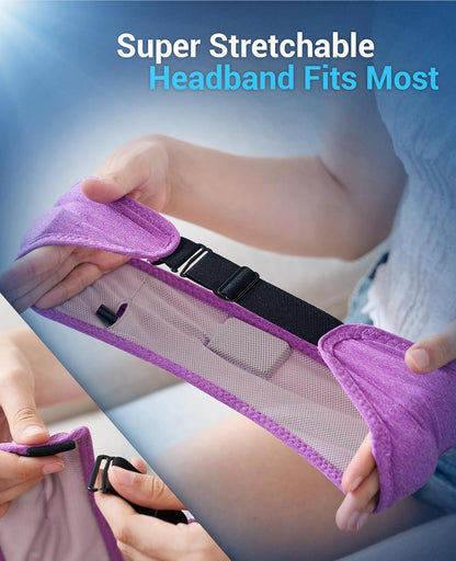 Sleep Headphones Bluetooth Headband, Voerou Wireless Sleeping Headphones Earbuds Sleep Mask with Stereo Speakers-Cool Tech Gadget for Men Women,Perfects for Sleep Workout Running Yoga Travel Insomnia