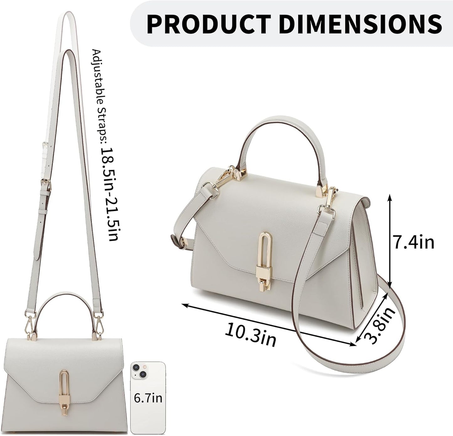 Top Handle Handbag,Leather Purses for Women,Designer handbags Satchel Bag for Women.