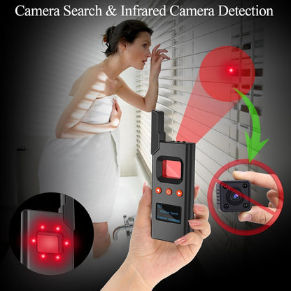 KAXYUYA Camera Finder, Hidden Camera Detector Bug Detector, Tracker Detector, Personal Privacy Protection Device for Car, Hotel, Meeting, Travel