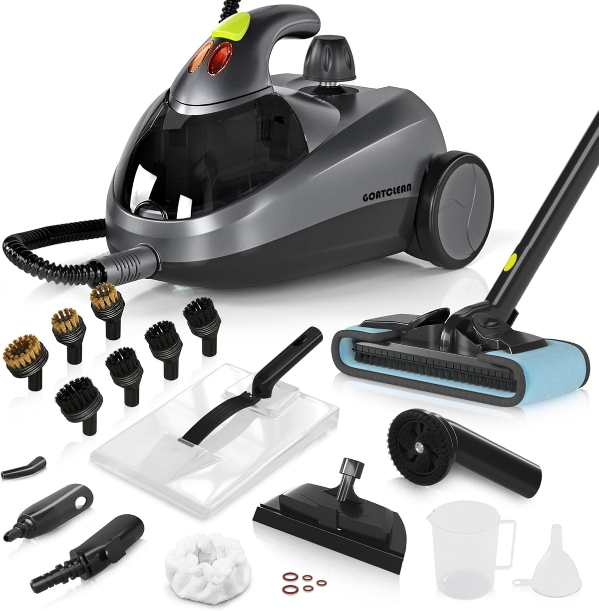 Heavy-Duty Steam Cleaner for Home, 1500W High Pressure with 22 Accessories