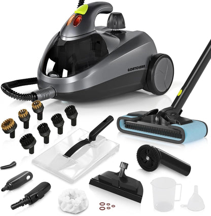 Heavy-Duty Steam Cleaner for Home, 1500W High Pressure with 22 Accessories