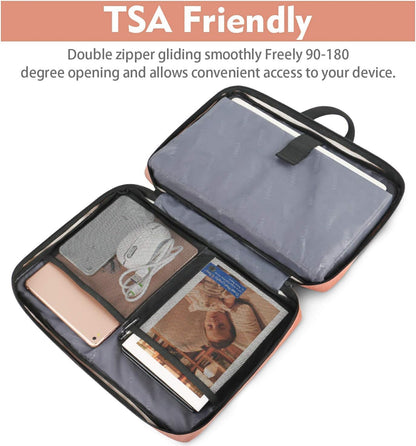 Ytonet Laptop Sleeve, 15.6 inch TSA Laptop Bag Laptop Case Water Resistant Computer Carrying Bag Compatible for Lenovo, HP, Dell, Asus Notebook, Gifts for Men Women, Grey