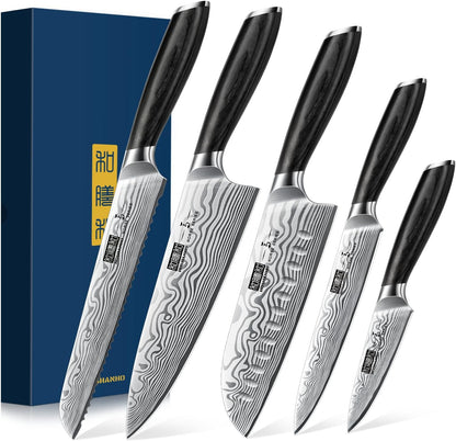 HOSHANHO Fillet Knife 7 Inch, Razor Sharp Boning Knife for Meat Poultry Chicken Cutting, Japanese High Carbon Powder Steel Fish Knife with Flexible Blade and Pakkawood Handle