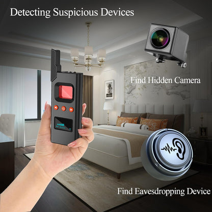 KAXYUYA Camera Finder, Hidden Camera Detector Bug Detector, Tracker Detector, Personal Privacy Protection Device for Car, Hotel, Meeting, Travel